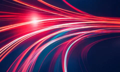 Dark blue abstract background with ultraviolet neon glow Stock Footage 292236586