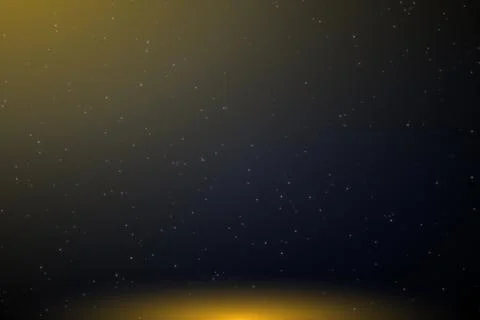 Dark Blue Abstract Background with Warm Golden Glow Stock Illustration