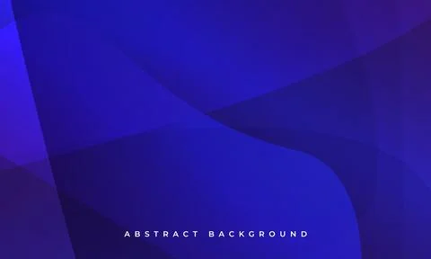 Dark blue abstract background with waves and geometric shapes. 库存插图