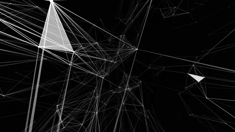 Dark blue abstract background with white vertical lines. Animated background Stock Footage 112271838