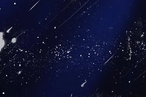 Dark blue abstract background with white paint splatter and artistic grunge Stock Illustration