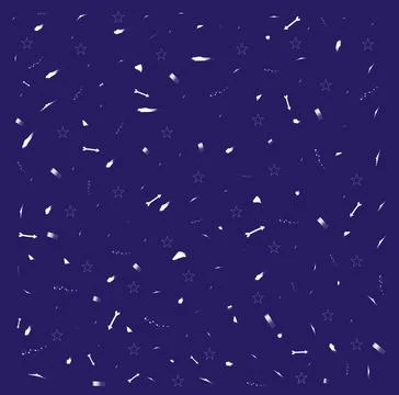 Dark blue abstract background with white sparkling dots and star dust Stock Illustration