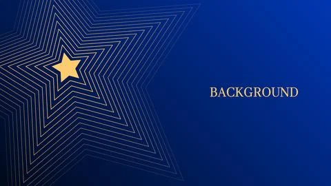 Dark blue abstract background with yellow blended lines pattern Stock Illustration