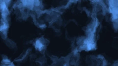 Dark blue abstract cloud patterns blend in smooth flow Stock Footage 338004287