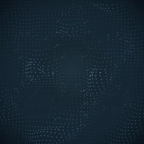 Dark Blue Abstract Dotted Pattern Background with Light Particles Stock Footage 347811197