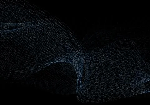 Dark blue abstract dotted sci-fi tech background Stock Illustration