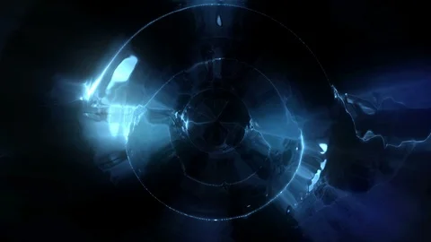 Dark Blue Abstract Energy Background Video stock 119217201