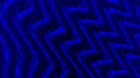 Dark blue abstract fluid patterns in wavy motion, digital background Stock Footage 342788284
