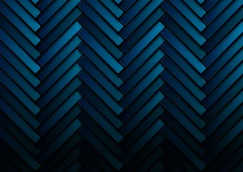 Dark blue abstract geometric striped tiles tech background Stock-Illustration
