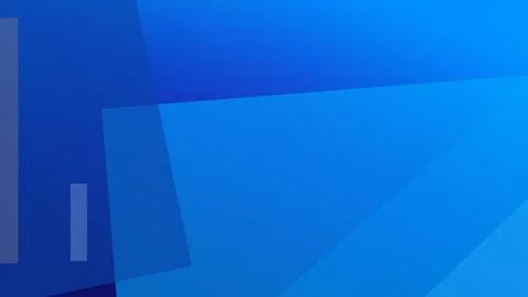 Dark blue abstract gradient with layered polygon blocks and translucent ele.. Illustrazione stock