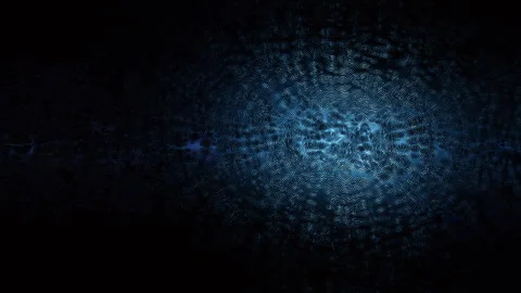 Dark blue abstract light on black background Stockbeeldmateriaal 315764357