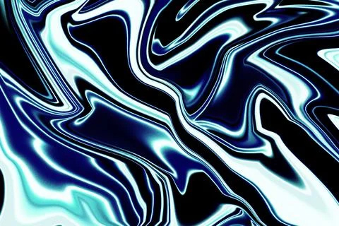 Dark blue abstract marble fluid swirl background 스톡 일러스트