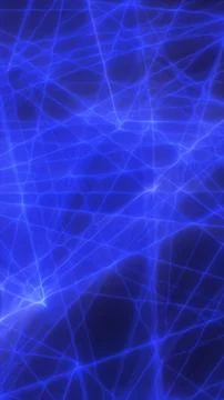 Dark blue abstract network of glowing lines and nodes, futuristic data conn.. Stock Illustration