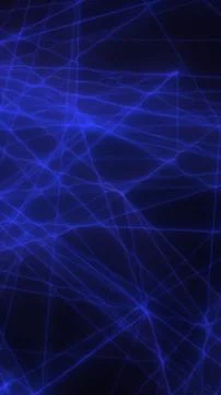 Dark blue abstract network of glowing lines and nodes, futuristic data conn.. Stock Illustration