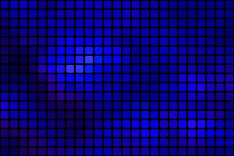 Dark blue abstract rounded mosaic background over black Dark blue vector a... Stock Photos