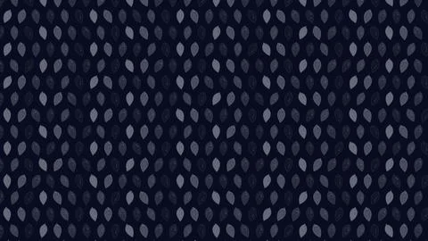 Dark Blue Abstract Seamless Pattern with Leaf Shapes Stock Illustration