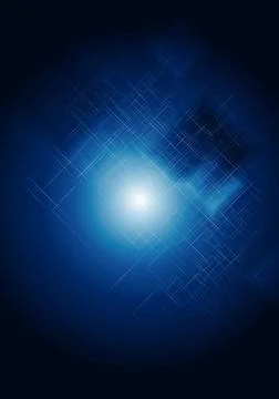 Dark blue abstract technical design Dark blue abstract technical design. V... Stock Photos
