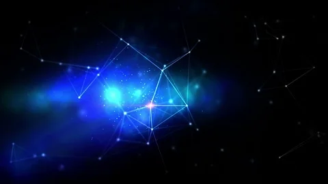 Dark blue abstract technology and engineering motion background Video stock 71673176
