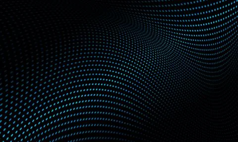 Dark blue abstract technology particles mesh background Stock Illustration