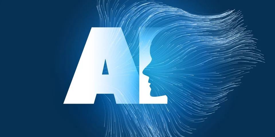 Dark Blue Al, VR, Machine Learning, Cloud Computing and Future Technology C.. イラスト素材