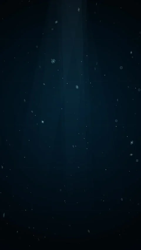 Dark blue atmospheric background with soft snowfall and spotlight effect Stock Footage 345493895