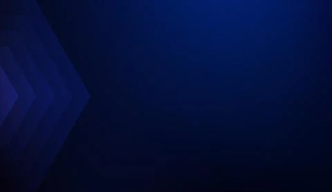 Dark blue background with abstract chevron shapes for modern digital design Stock Illustration