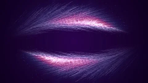 On a dark blue background, abstract white pink feathers appear framing the Stock Footage 259799016