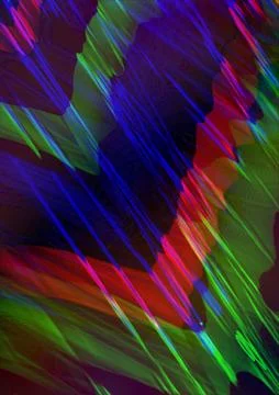 Dark blue background with bright red and green angles Stock Illustration