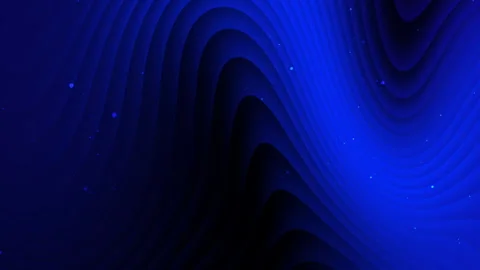 Dark blue background with curved lines and scattered dots Stock Footage 285570076
