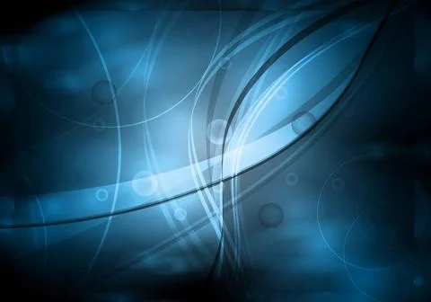 Dark blue background with elegant waves. Eps 10 Dark blue background with ... Stock Photos
