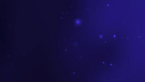 Dark blue background features faint glowing particles resembling stars Video stock 296816821
