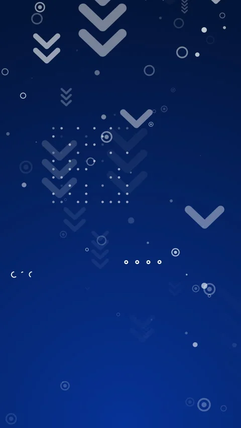 Dark blue background with geometric arrows. Loop animation. Vertical video. Stock Footage 319989848