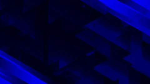 Dark blue background with geometric elements in 4k video. Stock Footage 155430286