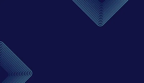 Dark blue background with glowing light blue geometric vector line shapes for Stock Illustration