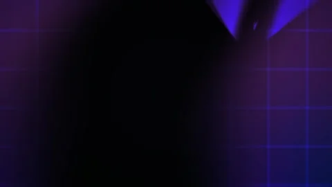 Dark blue background with grid pattern and shapes. Stock Footage 337457359