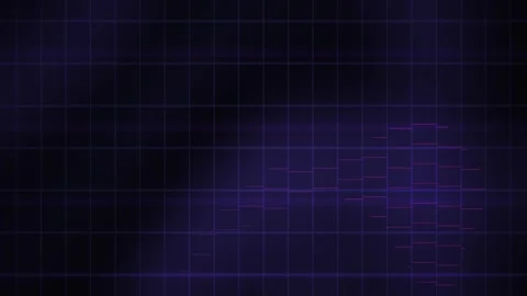 Dark blue background with grid pattern. Stock Footage 340008856