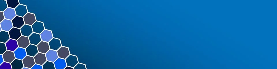 Dark blue background with hexagon pattern. Modern dark abstract technology  Stock Illustration