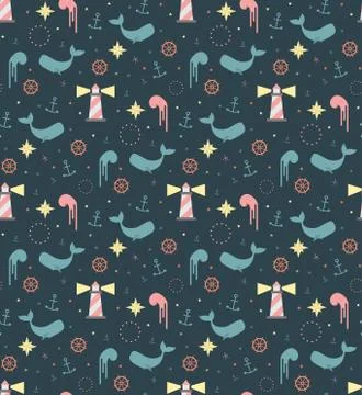 Dark blue background. Illustrazione stock
