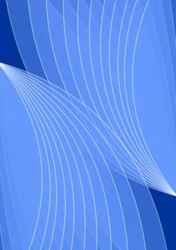 Dark blue background with light blue abstract semitransparent shapes. Leaflet Stock Illustration