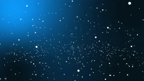 Dark blue background with random moving animation of white dots Stock Footage 139404062