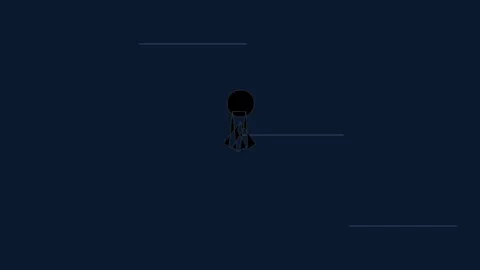 Dark blue background with small object. Stock Footage 332109471