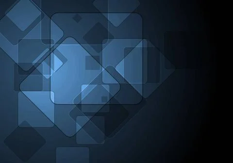Dark blue background with square elements Dark blue background with square... Stock Photos