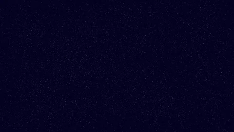 On a dark blue background, white particles light up and go out. Imitation of Stock Footage 268037532