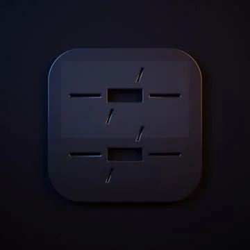 Dark-blue Barbed wire icon isolated on black background. Minimalism concept.. Stock Illustration