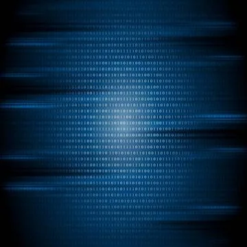 Dark blue binary code tech background Dark blue binary code tech backgroun... 스톡 사진