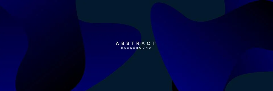 Dark blue, black abstract technological modern geometric banner web background Stock Illustration