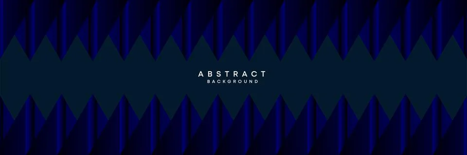 Dark blue, black abstract technological modern geometric banner web background Stock Illustration