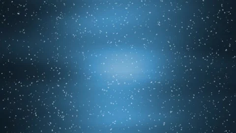 Dark blue blurred background with looping snowfall animation Stock Footage 338407870