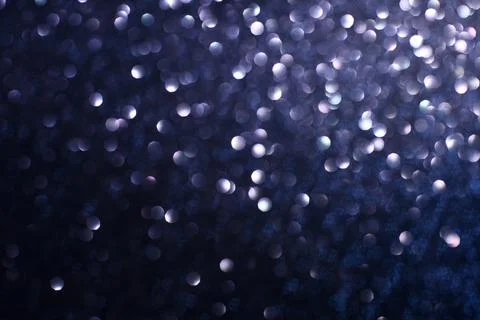 Dark Blue bokeh background. Stock Photos