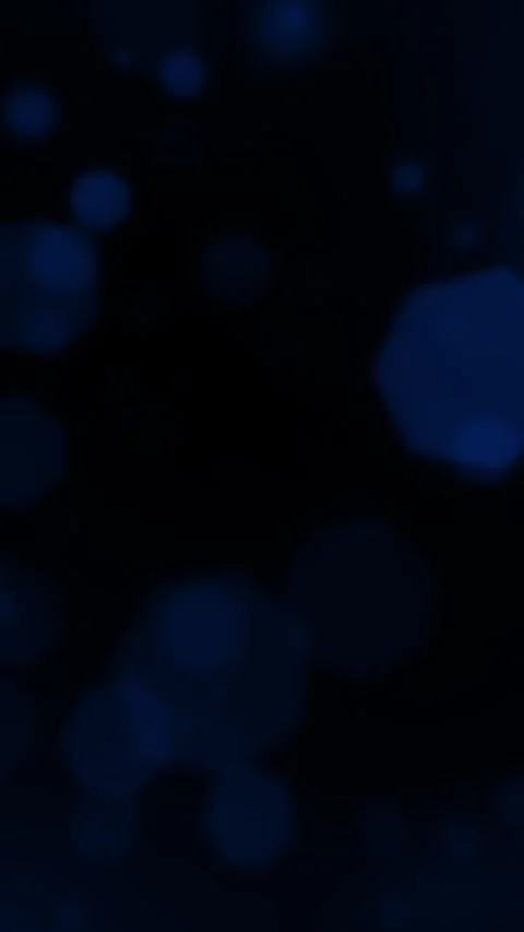 Dark Blue Bokeh Lights and Soft Blur Particles in Vertical Video Stock Footage 346414329